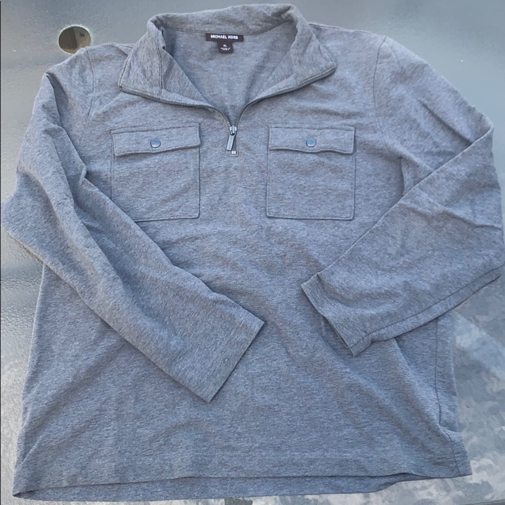 Michael Kors Mens Half Zip Long Sleeve